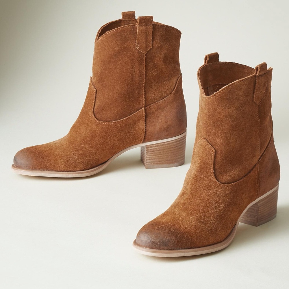 BRAND NEW Sundance Leann Ankle Boots (Soft Cognac)